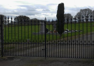 Wrought Iron cemetery gate